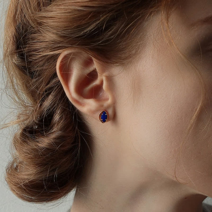 Olivenorma Natural Blue Opal Marquise Shape Jewelry Set - image 6