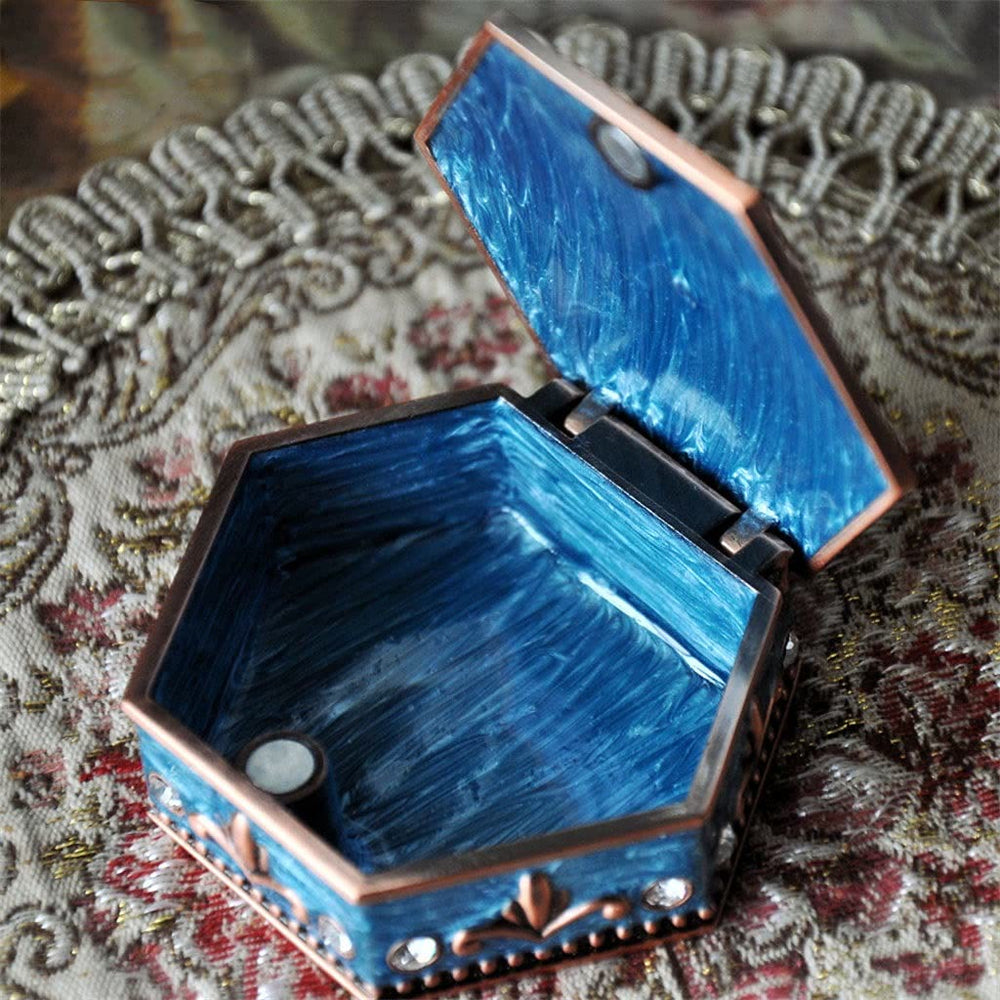 Olivenorma Antique Hexagram Metal Jewelry Box - image 1