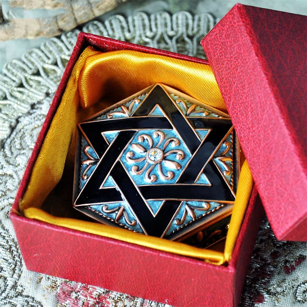 Olivenorma Antique Hexagram Metal Jewelry Box - image 4