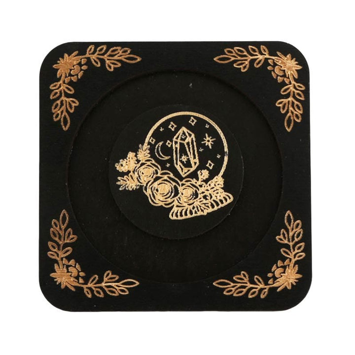 Olivenorma Wooden Engraved Moon Bracelet Display Holder - Black - Style #2 - image 4
