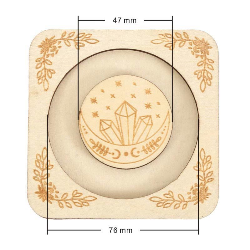 Olivenorma Wooden Engraved Moon Bracelet Display Holder - image 12
