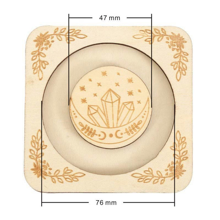 Olivenorma Wooden Engraved Moon Bracelet Display Holder - image 12