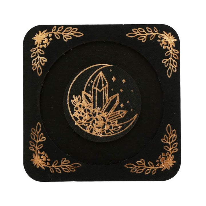Olivenorma Wooden Engraved Moon Bracelet Display Holder - Black - Style #4 - image 6