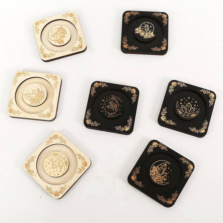 Olivenorma Wooden Engraved Moon Bracelet Display Holder - image 14