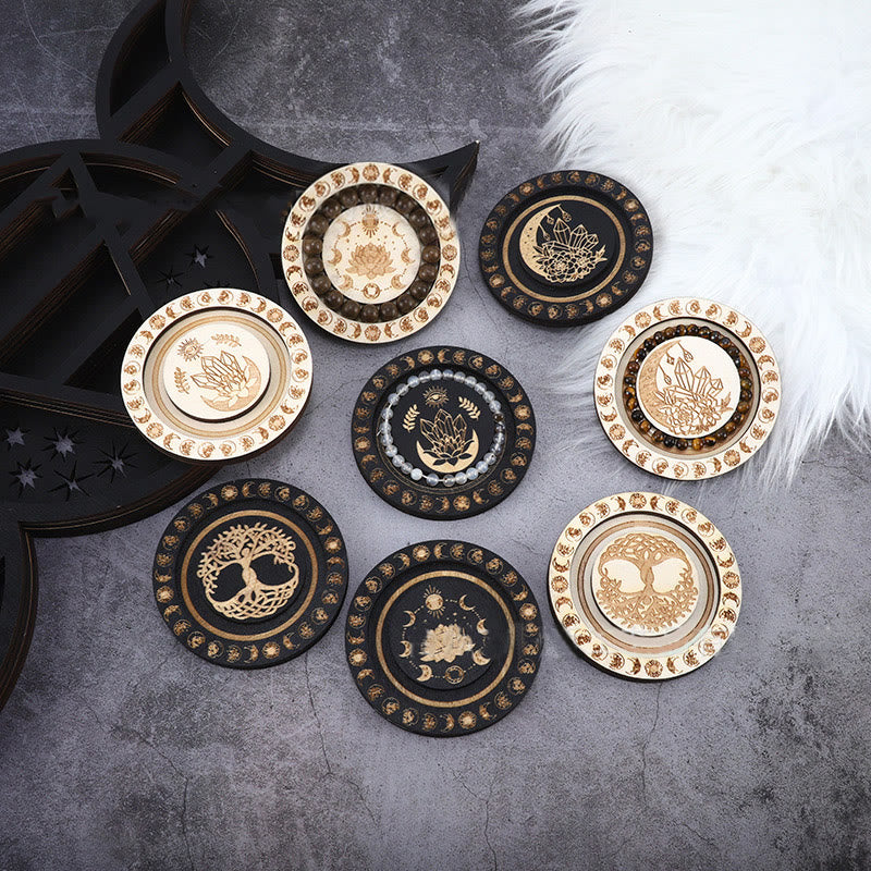 Olivenorma Round Moon Phase Jewelry Display Tray Holder - image 15