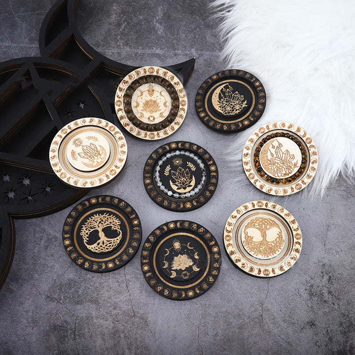 Olivenorma Round Moon Phase Jewelry Display Tray Holder - image 15