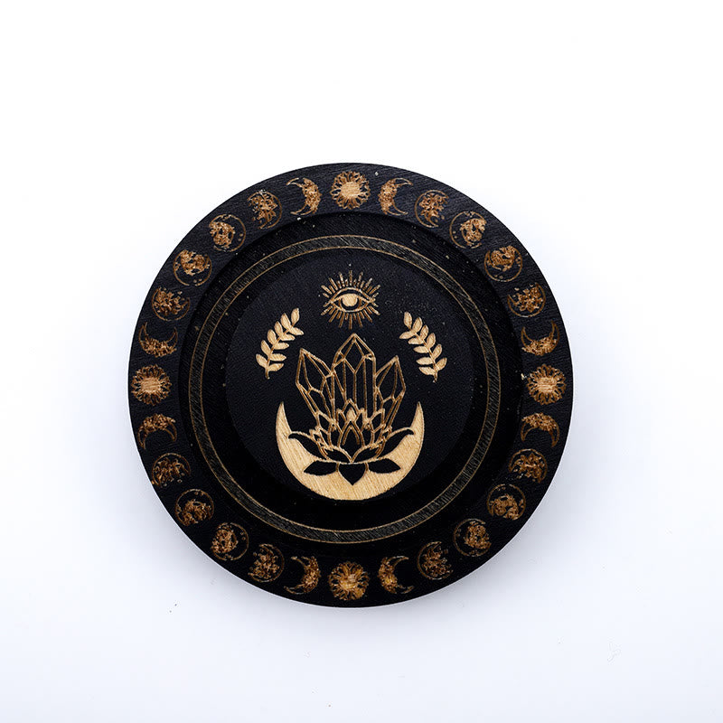 Olivenorma Round Moon Phase Jewelry Display Tray Holder - Style #3 - Black - image 8