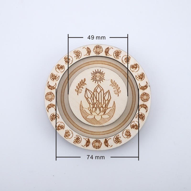 Olivenorma Round Moon Phase Jewelry Display Tray Holder - image 11