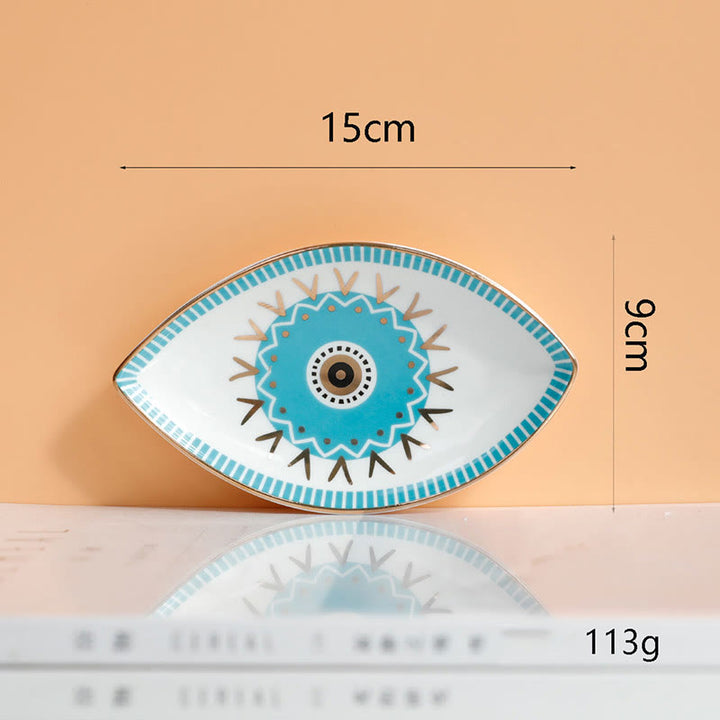 Olivenorma Evil Eye Ceramic Jewelry Dish Tray Holder - image 8