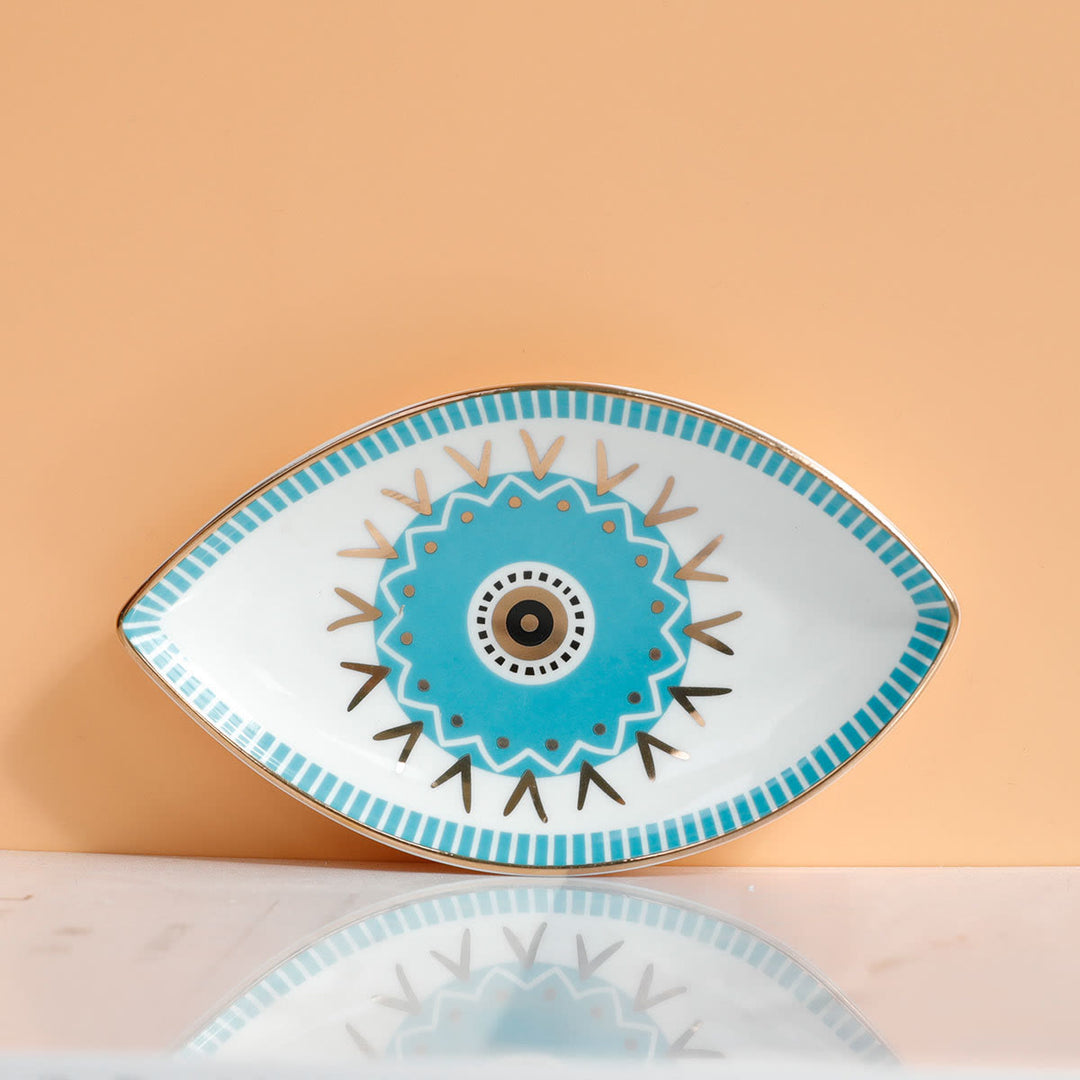 Olivenorma Evil Eye Ceramic Jewelry Dish Tray Holder - Evil Eye #3 - image 4