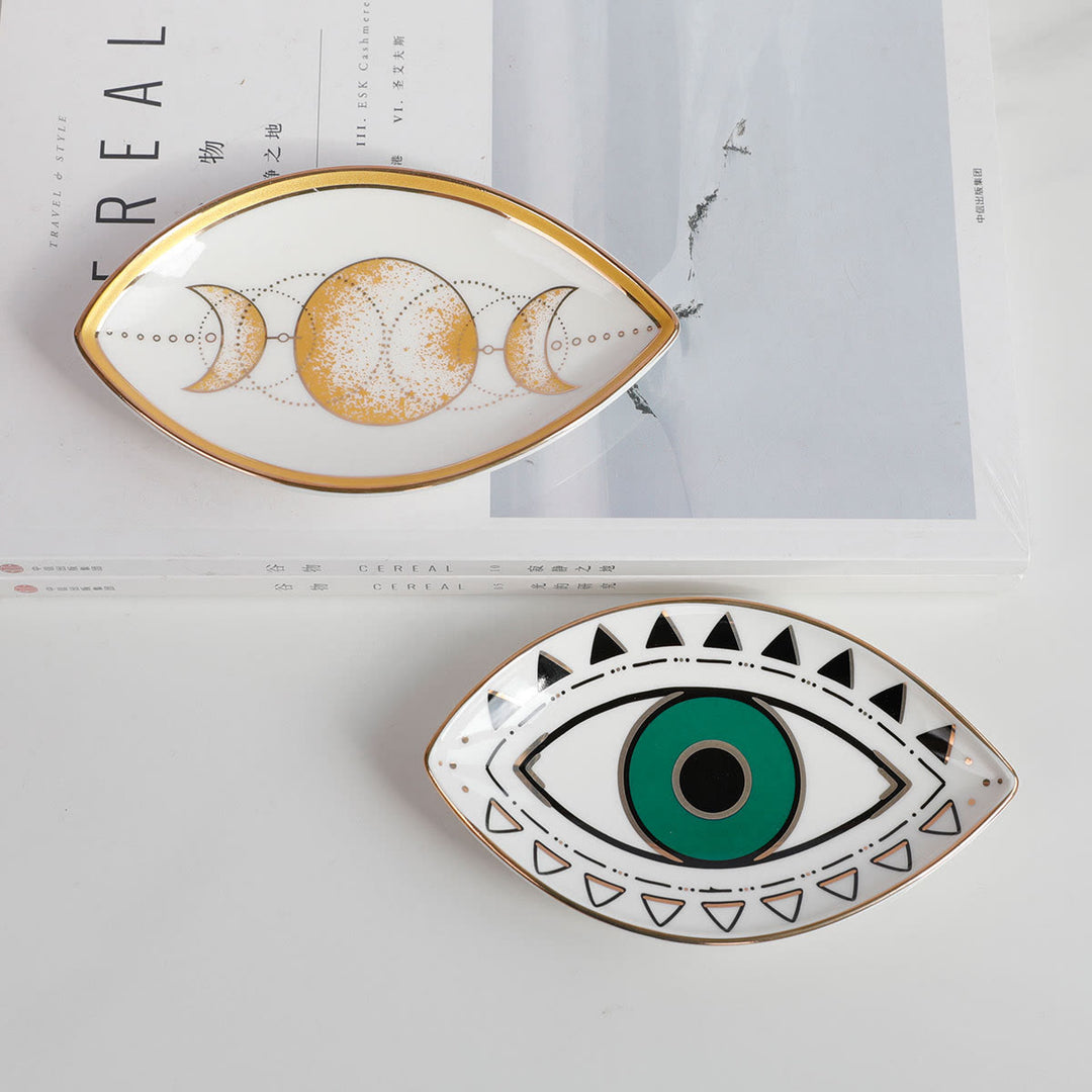 Olivenorma Evil Eye Ceramic Jewelry Dish Tray Holder - image 9
