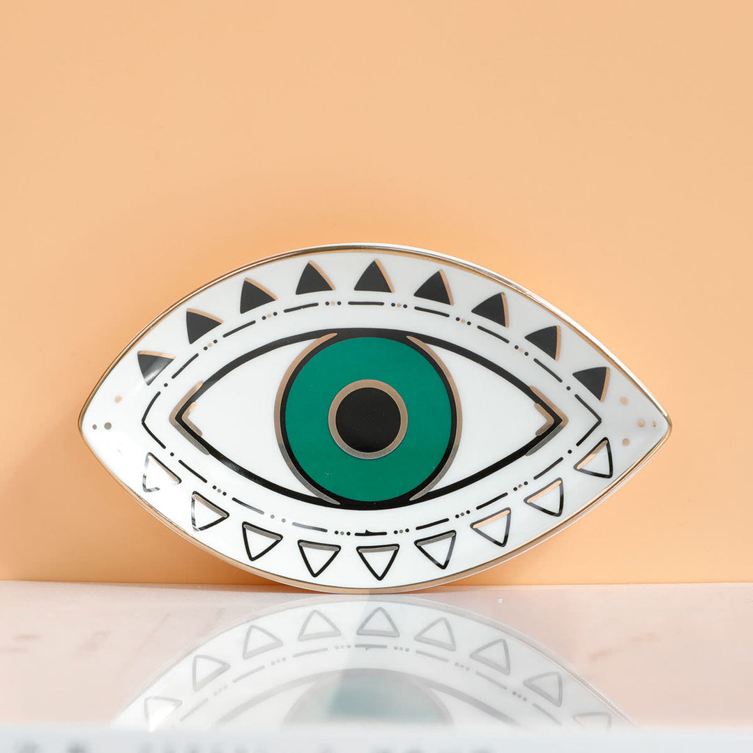 Olivenorma Evil Eye Ceramic Jewelry Dish Tray Holder - Evil Eye #2 - image 2