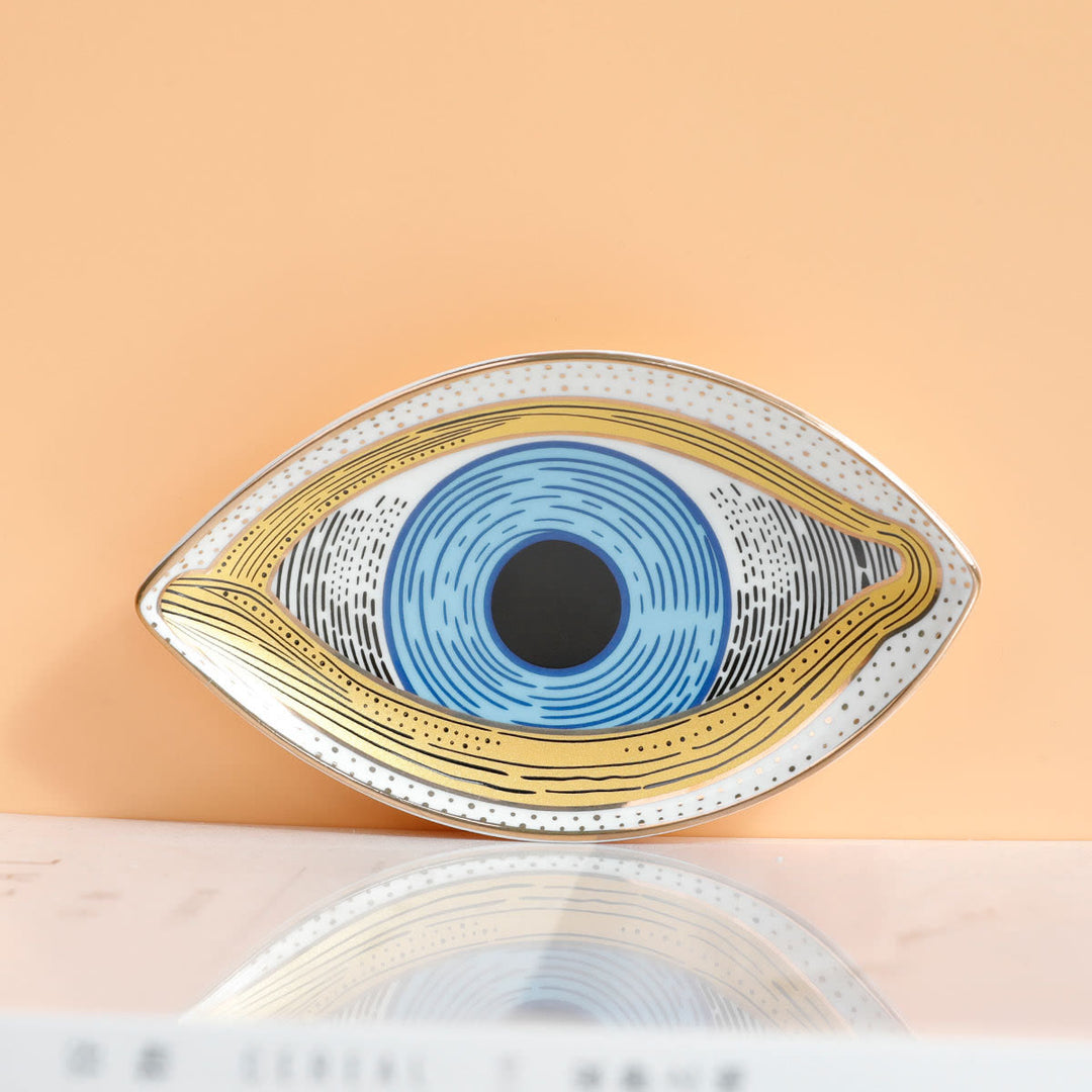 Olivenorma Evil Eye Ceramic Jewelry Dish Tray Holder - Evil Eye #1 - image 0