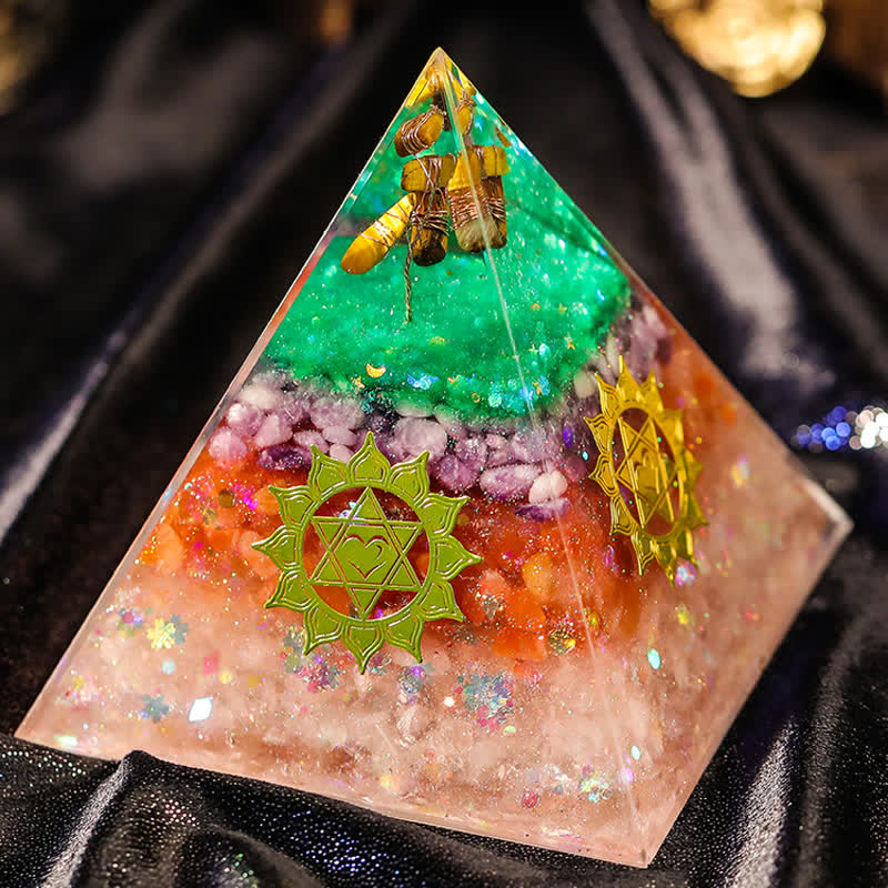 Olivenorma "Increase Opportunities" Natural Stone Orgone Pyramid - image 2