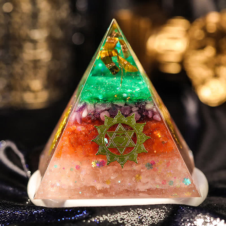 Olivenorma "Increase Opportunities" Natural Stone Orgone Pyramid - 20cm*20cm - image 0