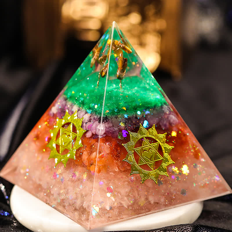 Olivenorma "Increase Opportunities" Natural Stone Orgone Pyramid - image 1