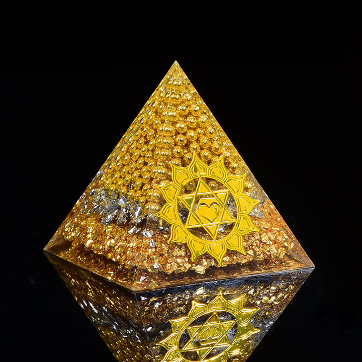 Olivenorma "Wealth Attracting" Citrine Clear Crystal Orgone Pyramid - Upgraded Version - 20cm*20cm - image 0