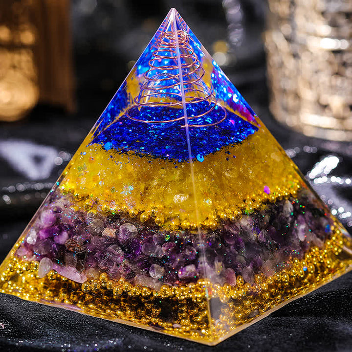 Olivenorma "Beauty and Talent" Natural Stone Orgone Pyramid - image 2