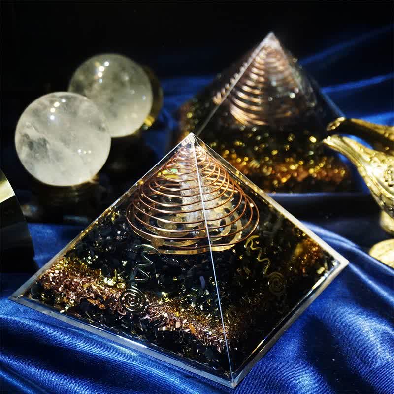 Olivenorma "Guardian of Peace" Natural Stone Orgone Pyramid - image 1