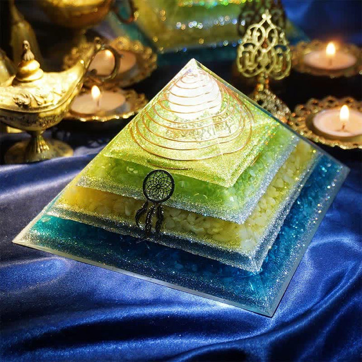 Olivenorma "Healing Dreams" Natural Stone Orgone Pyramid - image 12