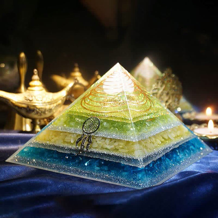 Olivenorma "Healing Dreams" Natural Stone Orgone Pyramid - image 6