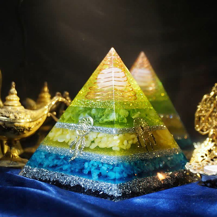 Olivenorma "Healing Dreams" Natural Stone Orgone Pyramid - image 4