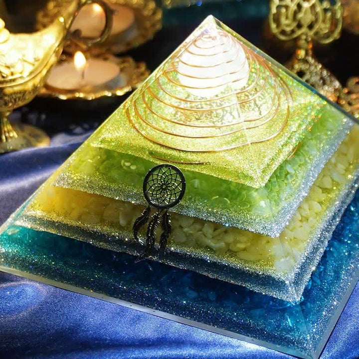 Olivenorma "Healing Dreams" Natural Stone Orgone Pyramid - image 10