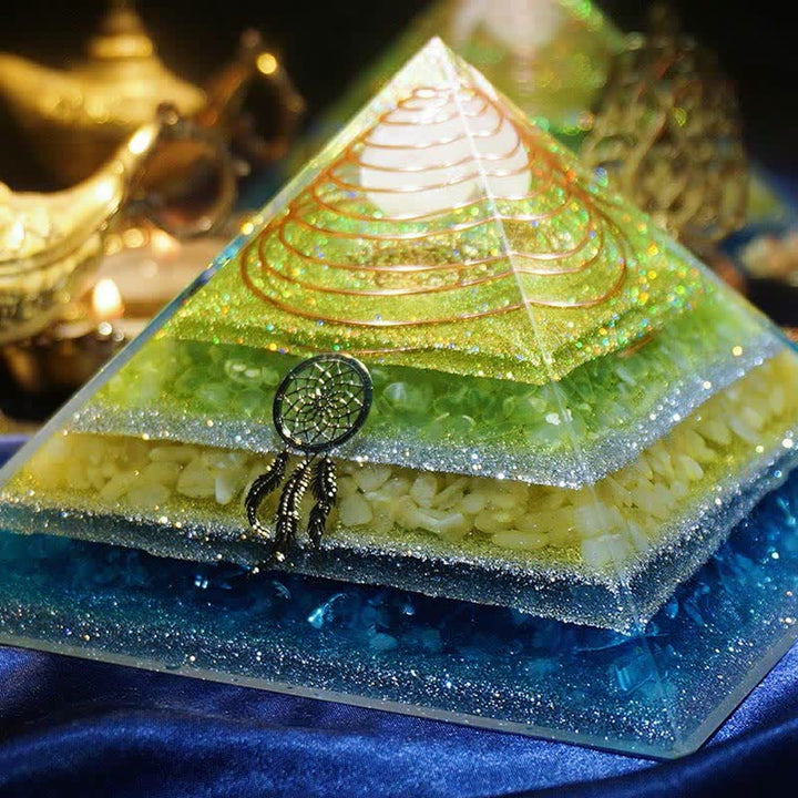 Olivenorma "Healing Dreams" Natural Stone Orgone Pyramid - image 11