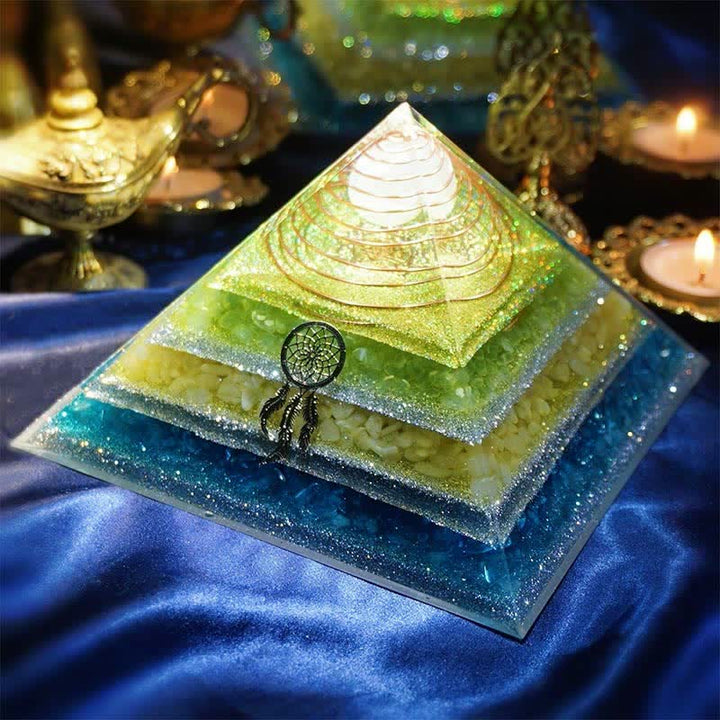 Olivenorma "Healing Dreams" Natural Stone Orgone Pyramid - image 8