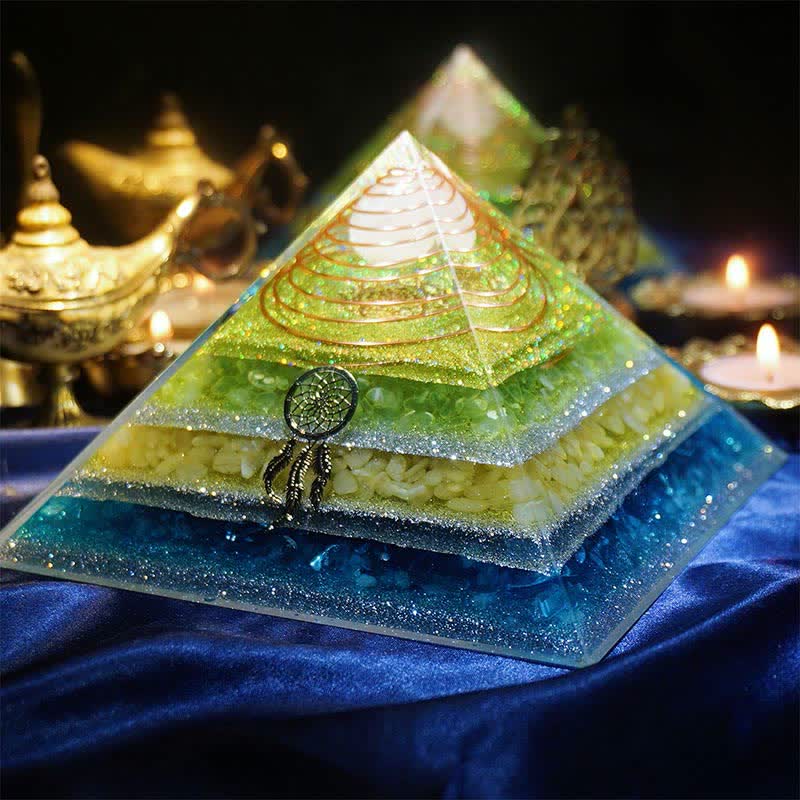 Olivenorma "Healing Dreams" Natural Stone Orgone Pyramid - image 7