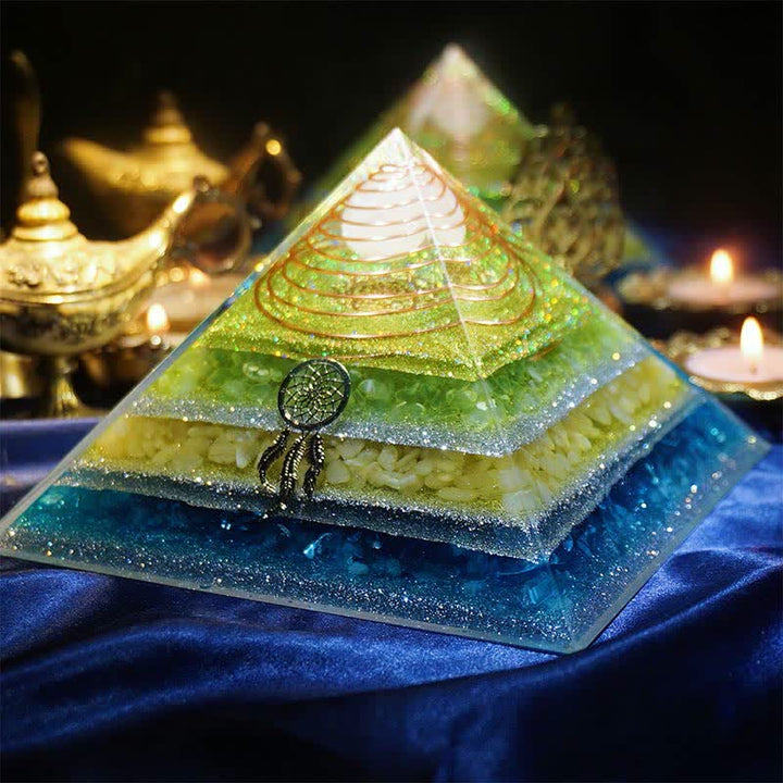 Olivenorma "Healing Dreams" Natural Stone Orgone Pyramid - image 7