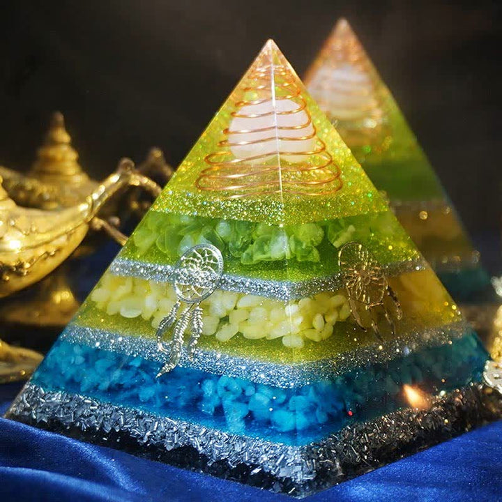 Olivenorma "Healing Dreams" Natural Stone Orgone Pyramid - image 3