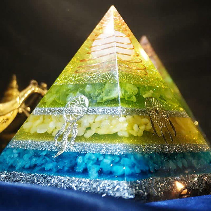 Olivenorma "Healing Dreams" Natural Stone Orgone Pyramid - image 5