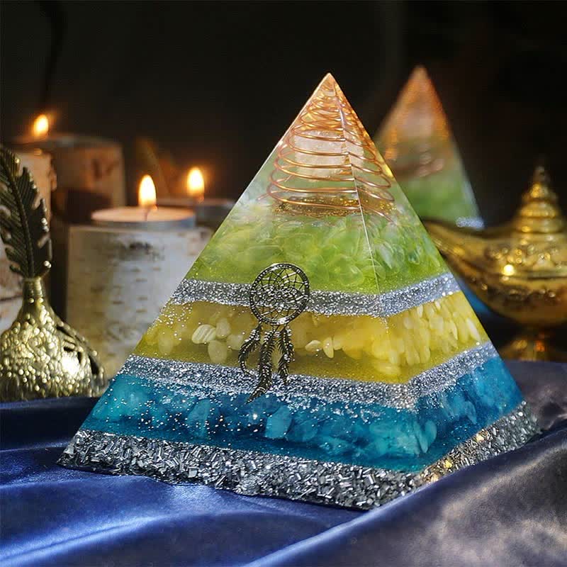 Olivenorma "Healing Dreams" Natural Stone Orgone Pyramid - image 2