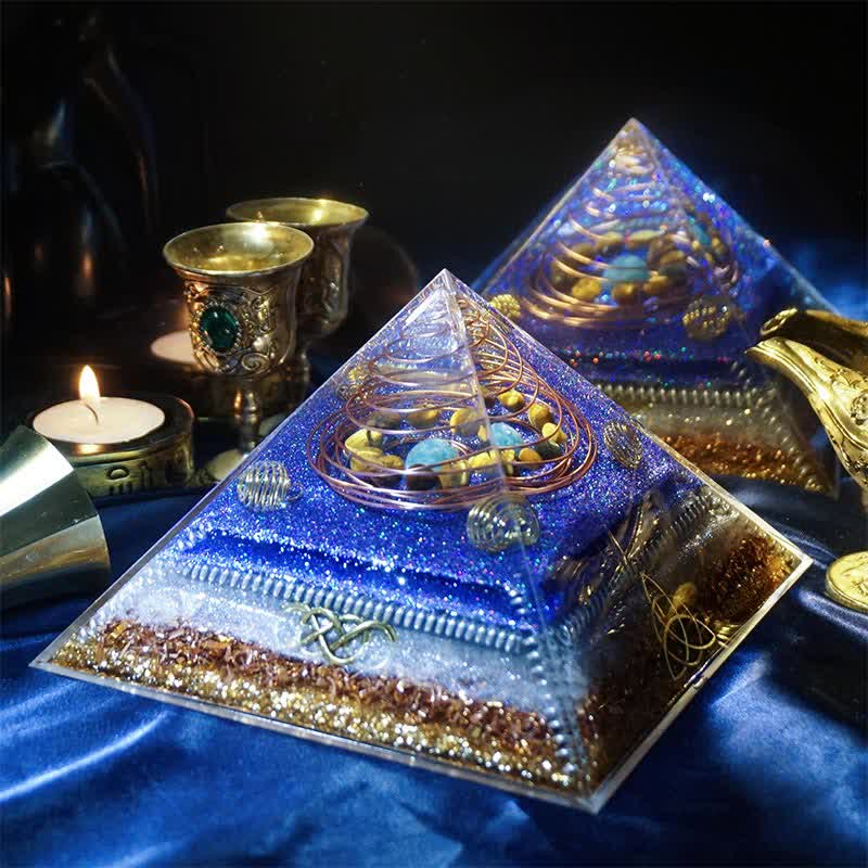 Olivenorma "Interstellar Secret" Natural Stone Orgone Pyramid - image 3