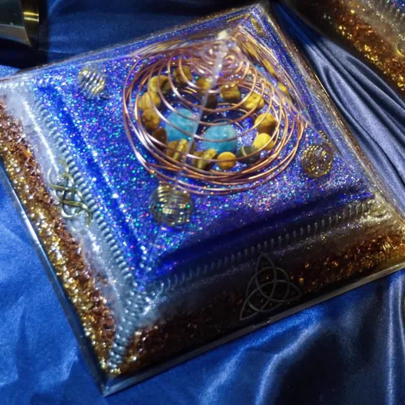 Olivenorma "Interstellar Secret" Natural Stone Orgone Pyramid - image 11