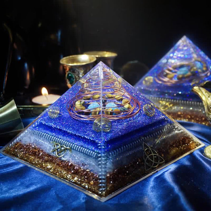 Olivenorma "Interstellar Secret" Natural Stone Orgone Pyramid - image 2