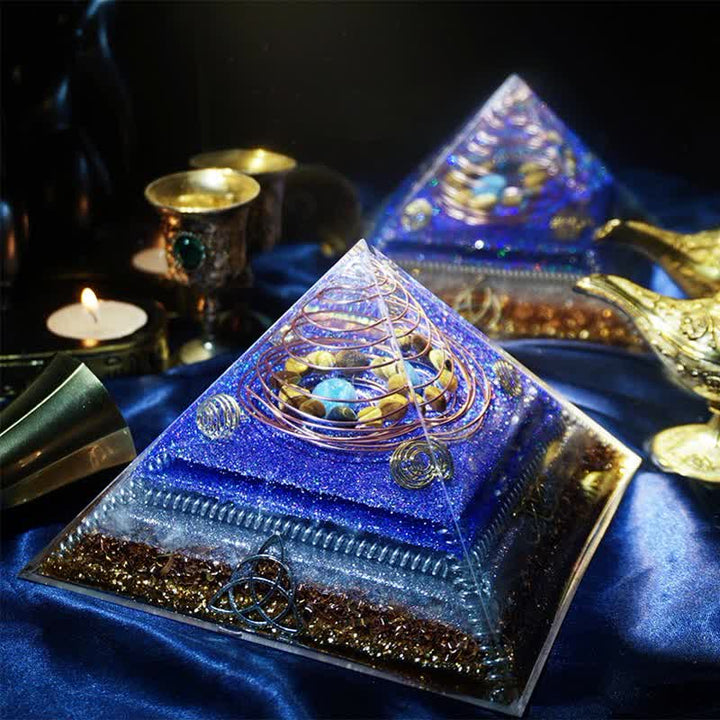 Olivenorma "Interstellar Secret" Natural Stone Orgone Pyramid - image 6