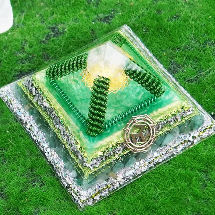Olivenorma Healing Multifunctional Natural Stone Orgone Pyramid - image 1