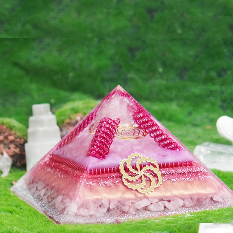 Olivenorma Healing Multifunctional Natural Stone Orgone Pyramid - image 9