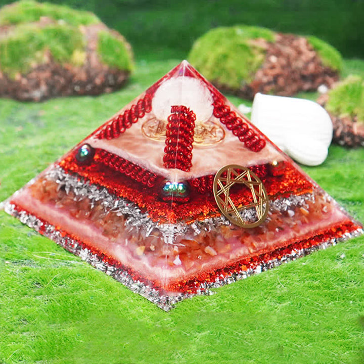 Olivenorma Healing Multifunctional Natural Stone Orgone Pyramid - image 21