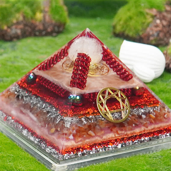 Olivenorma Healing Multifunctional Natural Stone Orgone Pyramid - image 19