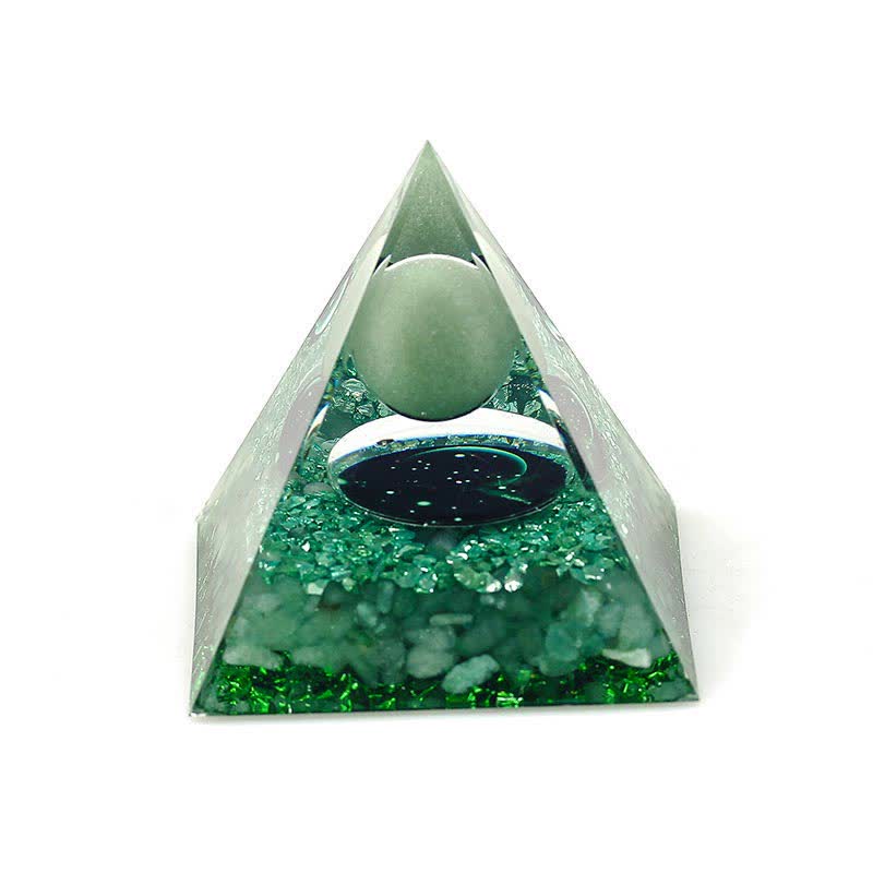 Olivenorma 6cm Natural Stone Constellation Orgone Pyramid - Sagittarius & Green Aventurine - image 17