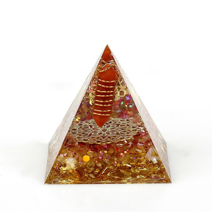 Olivenorma 6cm Natural Crystal Hexagonal Prism Orgone Pyramid - 2 - image 1