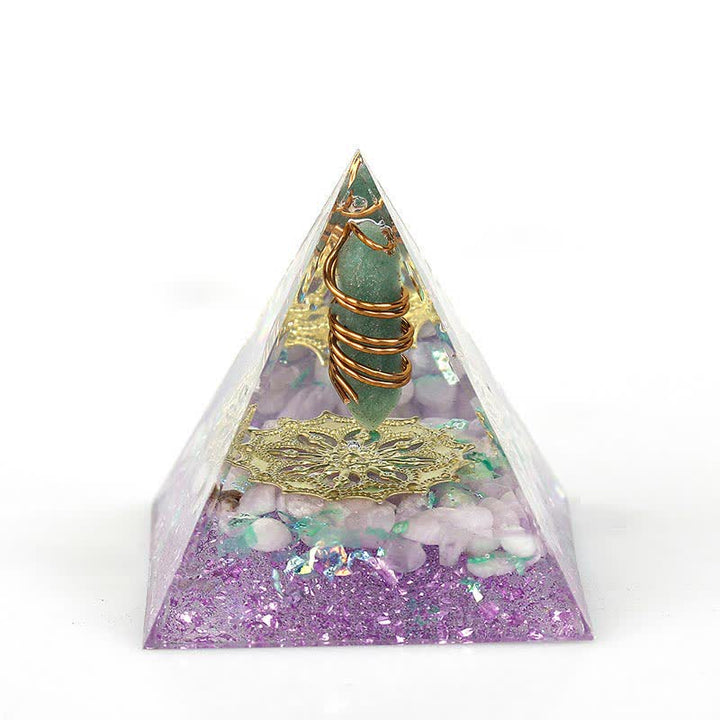 Olivenorma 6cm Natural Crystal Hexagonal Prism Orgone Pyramid - 1 - image 0