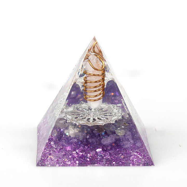 Olivenorma 6cm Natural Crystal Hexagonal Prism Orgone Pyramid - 3 - image 2