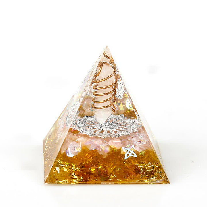 Olivenorma 6cm Natural Crystal Hexagonal Prism Orgone Pyramid - 5 - image 4