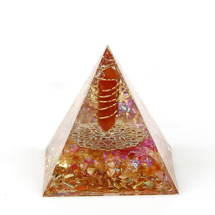Olivenorma 6cm Natural Crystal Hexagonal Prism Orgone Pyramid - 8 - image 7