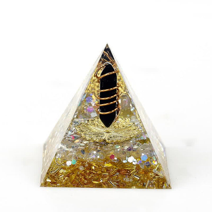 Olivenorma 6cm Natural Crystal Hexagonal Prism Orgone Pyramid - 9 - image 8