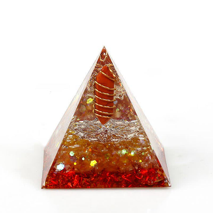 Olivenorma 6cm Natural Crystal Hexagonal Prism Orgone Pyramid - 12 - image 11